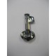 Silver Night Key Pendant 30x15mm